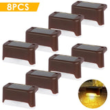 Solar Fence & Step Light – Warm White LED Deck Lamp, 4/8/16-Pack - Hans Lumiere