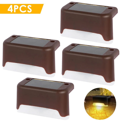 Solar Fence & Step Light – Warm White LED Deck Lamp, 4/8/16-Pack - Hans Lumiere