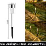 Solar Garden Lantern Pathway Lights – Waterproof Landscape Lighting, 10-Pack - Hans Lumiere