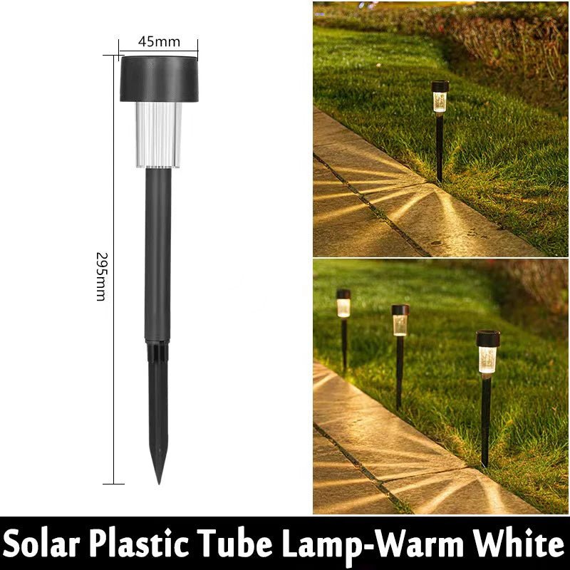 Solar Garden Lantern Pathway Lights – Waterproof Landscape Lighting, 10-Pack - Hans Lumiere