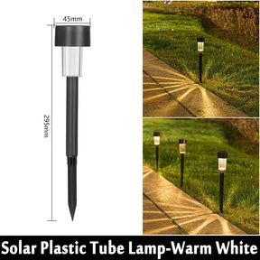 Solar Garden Lantern Pathway Lights – Waterproof Landscape Lighting, 10-Pack - Hans Lumiere