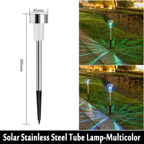 Solar Garden Lantern Pathway Lights – Waterproof Landscape Lighting, 10-Pack - Hans Lumiere