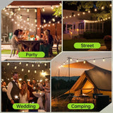 Solar Garden String Lights – Remote Control LED, 7-30m - Hans Lumiere