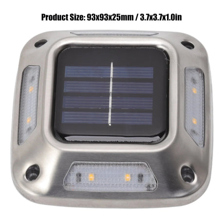 Solar Ground Marker Light – Waterproof 8-LED Driveway & Garden Lamp - Hans Lumiere