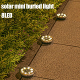 Solar In-Ground Disk Lights, 10-Pack Waterproof LED Landscape Lights - Hans Lumiere