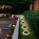Solar In-Ground Disk Lights, 10-Pack Waterproof LED Landscape Lights - Hans Lumiere