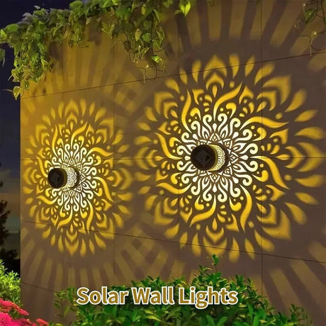 Solar Iron Wall Lantern - Waterproof IP65 Outdoor Wall Light (2-Pack) - Hans Lumiere