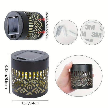 Solar Iron Wall Lantern - Waterproof IP65 Outdoor Wall Light (2-Pack) - Hans Lumiere