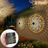 Solar Iron Wall Lantern - Waterproof IP65 Outdoor Wall Light (2-Pack) - Hans Lumiere
