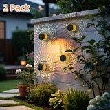 Solar Iron Wall Lantern - Waterproof IP65 Outdoor Wall Light (2-Pack) - Hans Lumiere