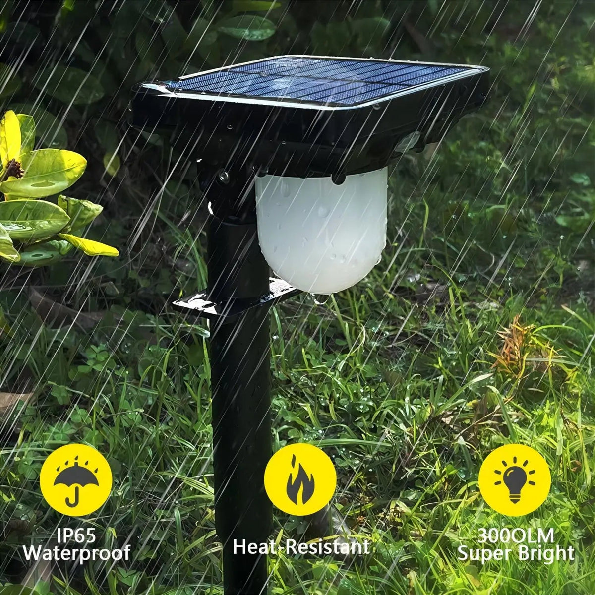Solar Landscape Spotlights – Motion Sensor Pathway Lights, 3 Modes - Hans Lumiere