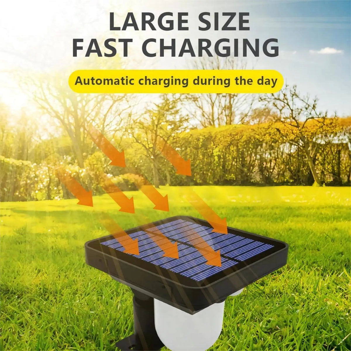 Solar Landscape Spotlights – Motion Sensor Pathway Lights, 3 Modes - Hans Lumiere