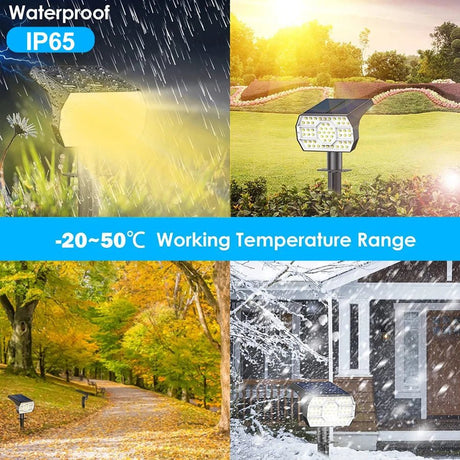 Solar Landscape Spotlights Solar Security Lights - Hans Lumiere