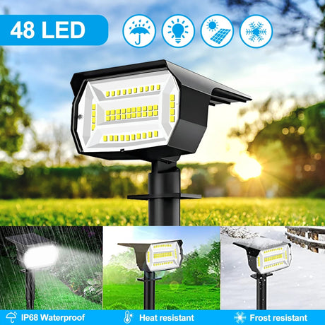 Solar Landscape Spotlights Solar Security Lights - Hans Lumiere