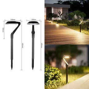 Solar Lawn Lamp – Super Bright LED Garden Light, 2-Pack - Hans Lumiere