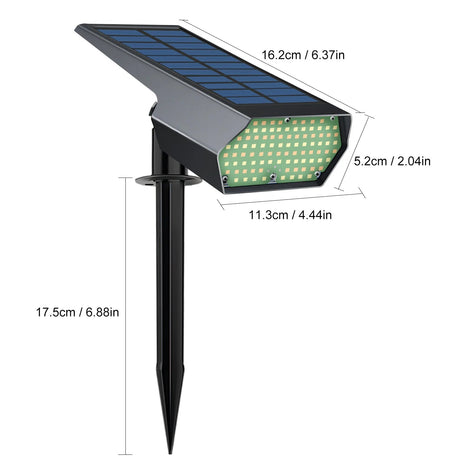 Solar LED Landscape Garden Spotlights - Hans Lumiere