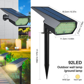 Solar LED Landscape Garden Spotlights - Hans Lumiere