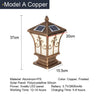 Solar LED Outdoor Garden Decoration Column Lamp - Hans Lumiere