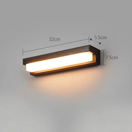 Solar LED Outdoor Wall Light Waterproof Three-Color Porch and Stair Lamp - Hans Lumiere
