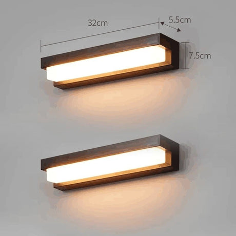 Solar LED Outdoor Wall Light Waterproof Three-Color Porch and Stair Lamp - Hans Lumiere