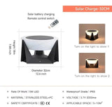 Solar LED Post Cap Light - IP65 Outdoor Pillar & Fence Light - Hans Lumiere