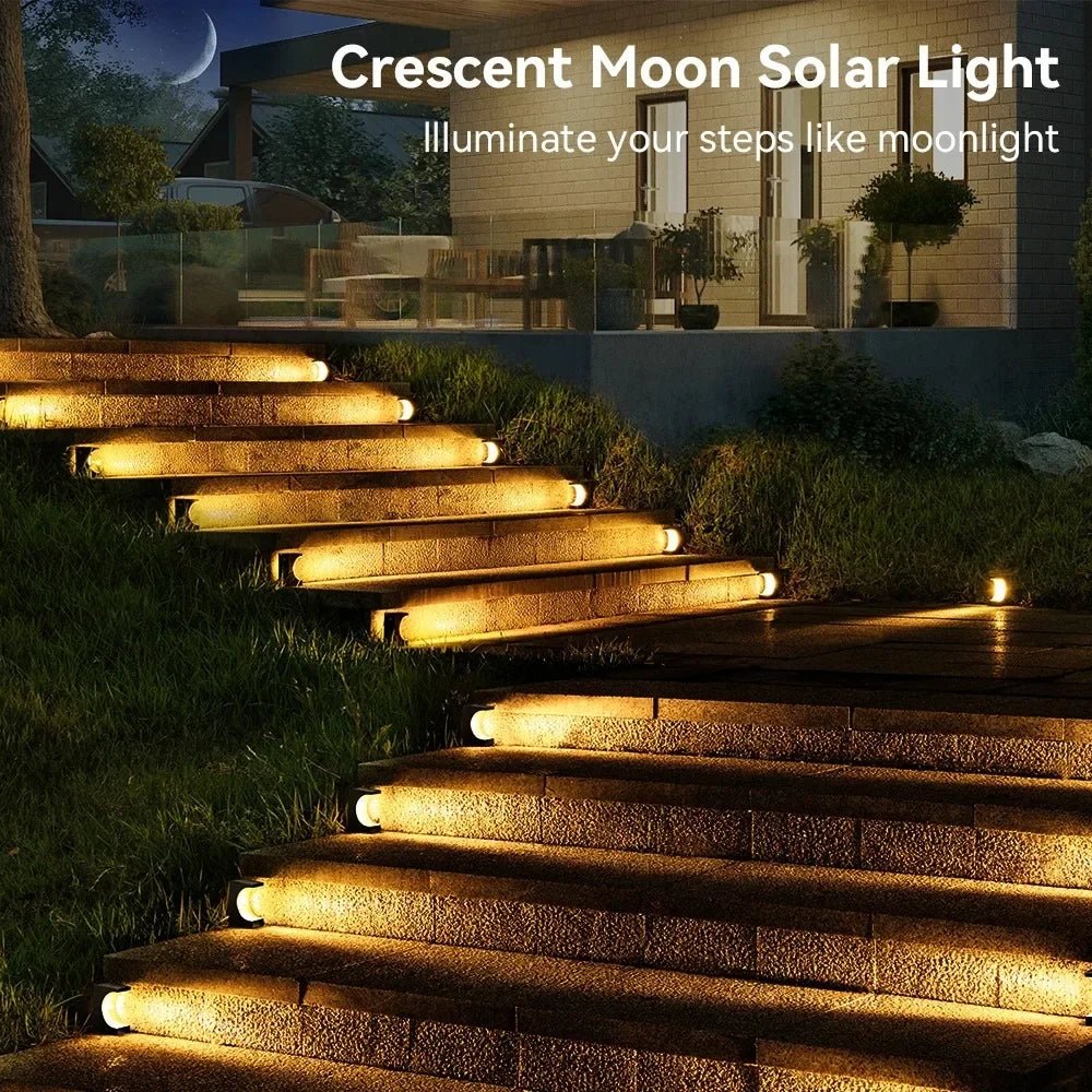Solar LED Step Lights, 4/8-Pack Waterproof Stair and Deck Lights - Hans Lumiere