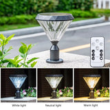 Solar LED Waterproof Pillar Post Lamp - Hans Lumiere
