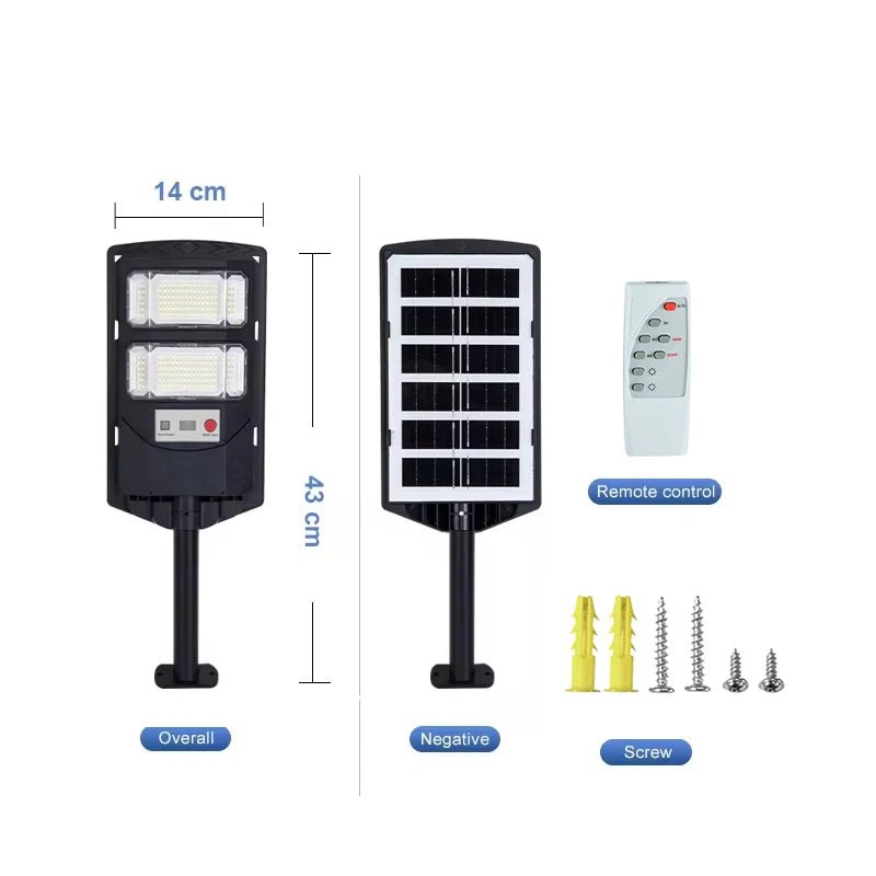 Solar Motion Sensor LED Outdoor Wall & Street Light - Hans Lumiere
