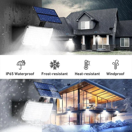 Solar Motion Sensor Wall Light – 234 LED Super Bright, IP65 Waterproof - Hans Lumiere