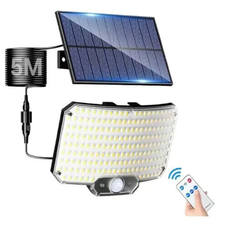Solar Motion Sensor Wall Light – 234 LED Super Bright, IP65 Waterproof - Hans Lumiere