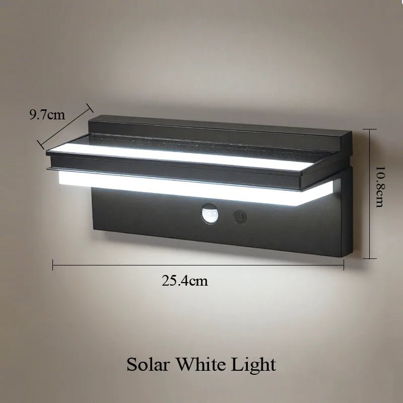 Solar Motion Sensor Wall Light IP65 Waterproof Fence and Landscape Lamp - Hans Lumiere