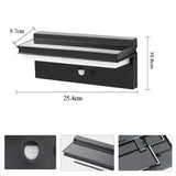 Solar Motion Sensor Wall Light IP65 Waterproof Fence and Landscape Lamp - Hans Lumiere