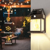Solar Motion Sensor Wall Light – IP65 Waterproof LED Outdoor Security Light - Hans Lumiere