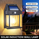 Solar Motion Sensor Wall Light – IP65 Waterproof LED Outdoor Security Light - Hans Lumiere