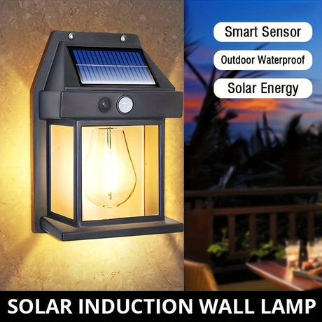 Solar Motion Sensor Wall Light – IP65 Waterproof LED Outdoor Security Light - Hans Lumiere