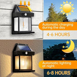 Solar Motion Sensor Wall Light – IP65 Waterproof LED Outdoor Security Light - Hans Lumiere