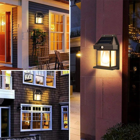 Solar Motion Sensor Wall Light – IP65 Waterproof LED Outdoor Security Light - Hans Lumiere