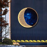 Solar Outdoor Circular Mural Lamp - Hans Lumiere