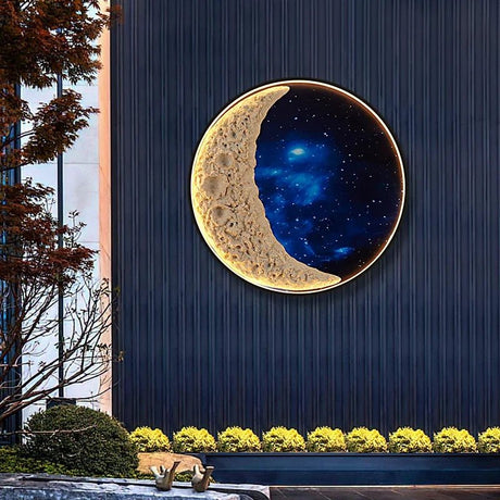 Solar Outdoor Circular Mural Lamp - Hans Lumiere
