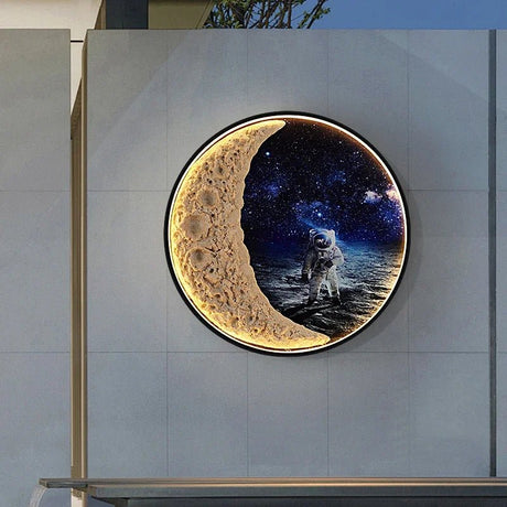 Solar Outdoor Circular Mural Lamp - Hans Lumiere