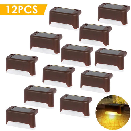Solar Outdoor Stair Light – Warm/Cold White LED Deck Step Lamp - Hans Lumiere