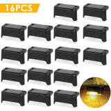Solar Outdoor Stair Light – Warm/Cold White LED Deck Step Lamp - Hans Lumiere