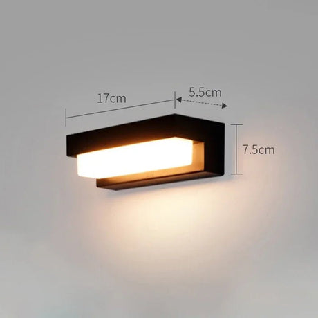 Solar Outdoor Wall Light – Three-Color LED, IP65 Waterproof - Hans Lumiere