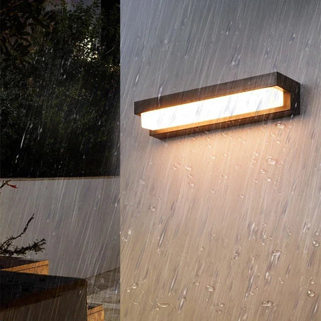 Solar Outdoor Wall Light – Three-Color LED, IP65 Waterproof - Hans Lumiere