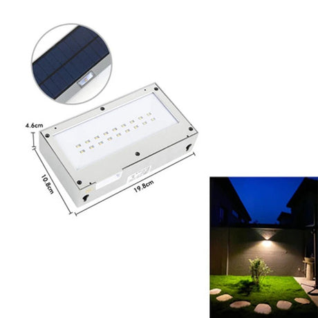 Solar Outdoor Wall Light – Three-Color LED, IP65 Waterproof - Hans Lumiere