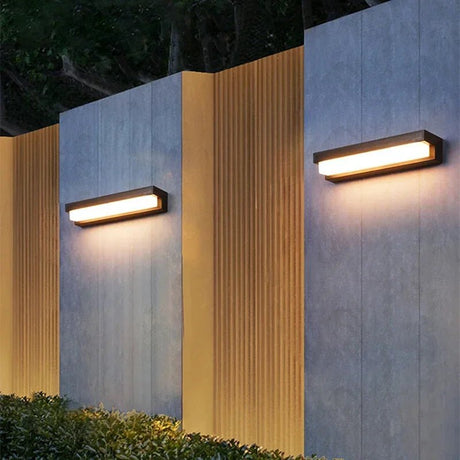 Solar Outdoor Wall Light – Three-Color LED, IP65 Waterproof - Hans Lumiere