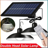 Solar Outdoor Waterproof Double - head Chandelier With Remote Control - Hans Lumiere