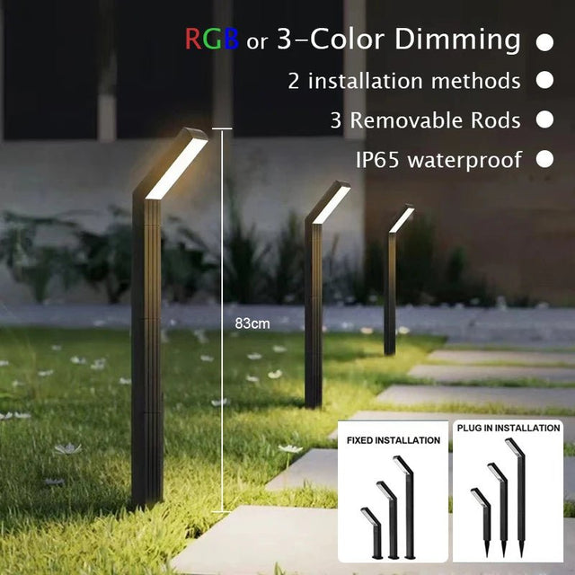 Solar Pathway Light – Bright RGB/3-Color LED, IP65 Waterproof - Hans Lumiere