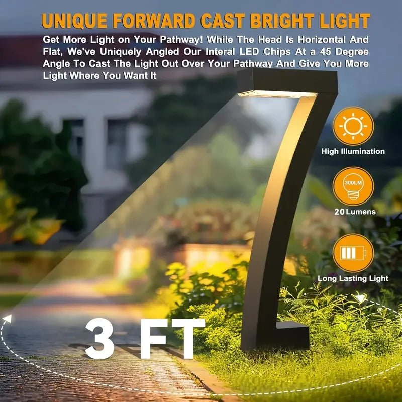 Solar Pathway Lights – Warm White LED Landscape Lighting, 4/8-Pack - Hans Lumiere