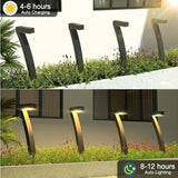 Solar Pathway Lights – Warm White LED Landscape Lighting, 4/8-Pack - Hans Lumiere